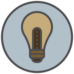 led light icon line color