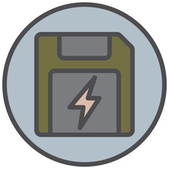 save energy icon line color