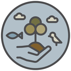 conservation icon line color