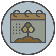 world environment day icon line color