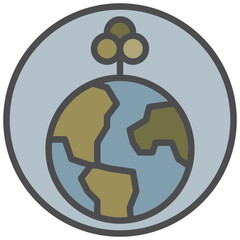 sustainability icon line color