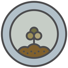 agriculture icon line color