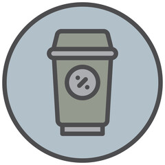 zero waste icon line color