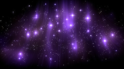 A radiant field of luminous particles falling through space representing cosmic energy distribution, symbolizing exploration, discovery and scientific imagination.

