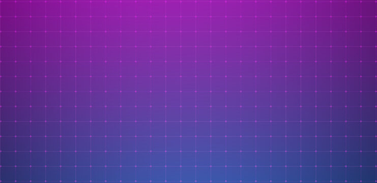 Digital HUD grid futuristic technology overlay purple background. Square grid texture . Vector illustration