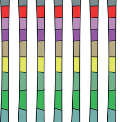 Adobe Illustrator Artwork with colored columns