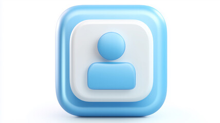A rounded blue profile icon representing individual identity personal account access and the concept of digital presence management.
