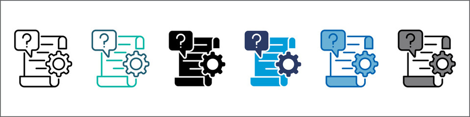 Enquiry Icon Single Pack Multistyle