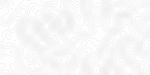 Minimal white hiking diagram landscape vector topo paper lines Topographic. contour lines grid map seamless pattern. Geographic mountain relief. Contour maps. Topo contour map design. © MdLothfor