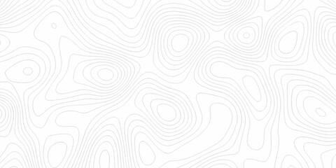 Minimal white hiking diagram landscape vector topo paper lines Topographic. contour lines grid map seamless pattern. Geographic mountain relief. Contour maps. Topo contour map design. © MdLothfor