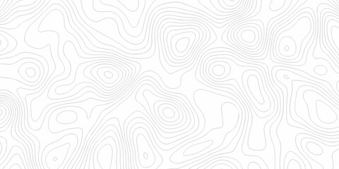 Minimal white hiking diagram landscape vector topo paper lines Topographic. contour lines grid map seamless pattern. Geographic mountain relief. Contour maps. Topo contour map design. © MdLothfor