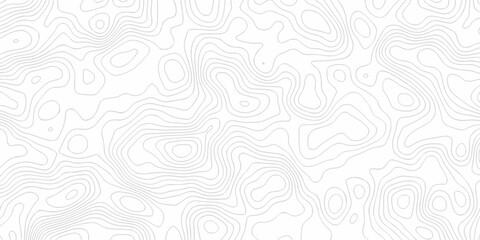 Minimal seamless area vector topo paper lines Topographic contour lines grid map pattern design. Geographic mountain relief. Contour maps. Topo contour paper map design. © MdLothfor