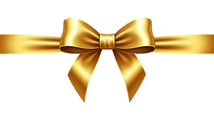 gold ribbon bow