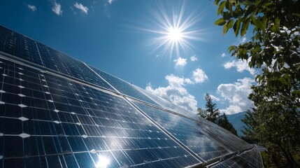 solar panel sunny clean energy future environment