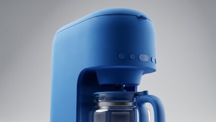 Modern Coffee Maker Brewing Fresh Hot Coffee View