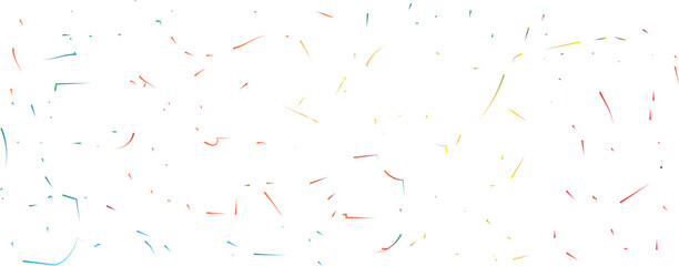 Bright Colorful Confetti Trails Create Festive Celebration Theme for Party and Event.
