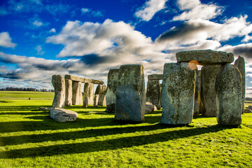 Stonehenge on a sunny day in winter