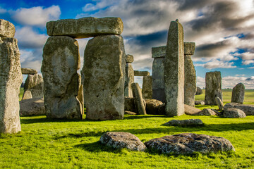 Stonehenge on a sunny day in winter