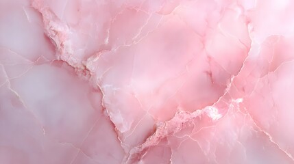 Smooth pink stone surface displays intricate translucent veining patterns