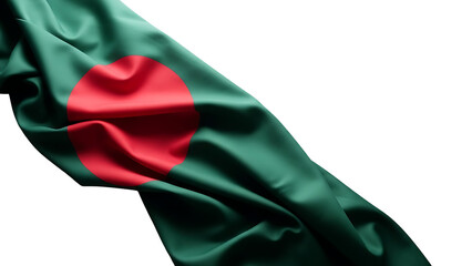 Waving flag of bangladesh on a dark background representing national pride and identity