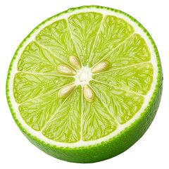 Fresh Lime Slice Illustration .