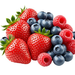 Mixed Berries Illustration .