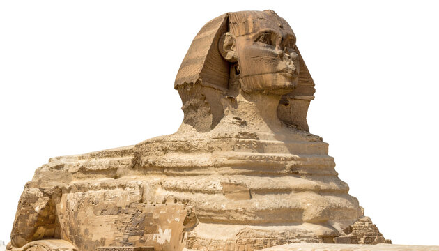 Magnificent Sphinx statue guarding ancient Giza, evoking mystery and wonder of Egypt's rich history