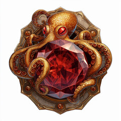 The game asset and game background isolation, video game, slot game asset, mobile game asset, casino element, Illustration