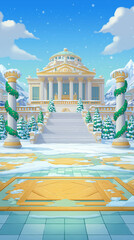 The game asset and game background isolation, video game, slot game asset, mobile game asset, casino element, Illustration