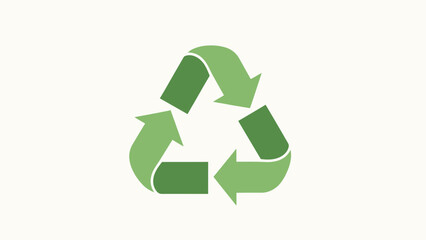 Obraz premium Green Recycle Symbol - Sustainable Practices for a Better Environment.