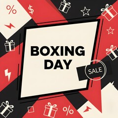 Boxing Day Sale Event Promotion with Gifts and Discounts