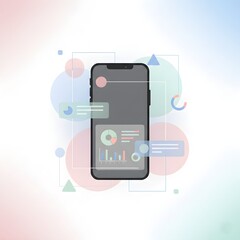 Mobile Data Analytics and Business Intelligence Concept