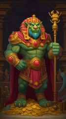 Fototapeta premium The game asset and game background isolation, video game, slot game asset, mobile game asset, casino element, Illustration