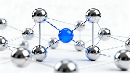 3D Network Connections Visualization &ndash; Digital Data Nodes and Technology Links