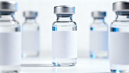 Clear Medical Vial – Sterile Pharmaceutical Bottle with Blank