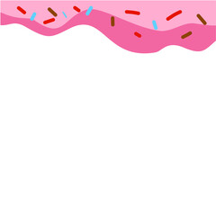 Melting ice cream border