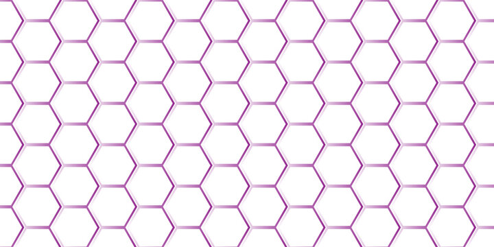 Seamless geometric hexagon honeycomb pattern texture vector illustration design