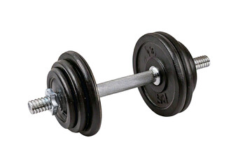 Barbell isolated on transparent or white background