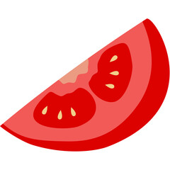 Sliced Tomato Illustration
