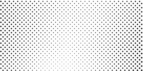 Rectangle transparant halftone gradient texture. Vanishing polka dot abstract simple modern
