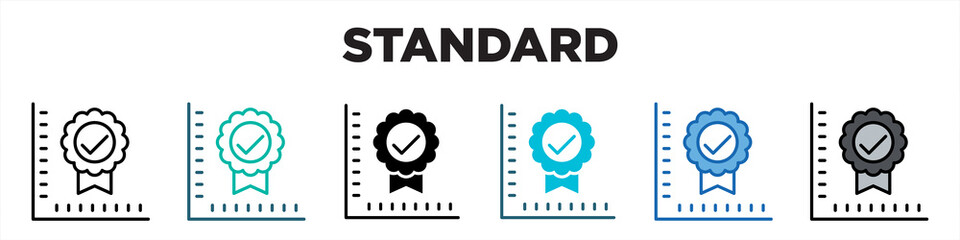 Standard Single Icon Pack Multistyle Editable Stroke