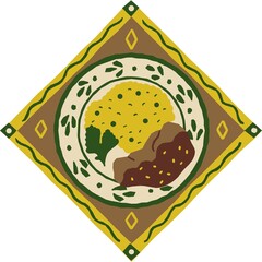 Handdrawn Buildable Cinco de Mayo Mole Poblano