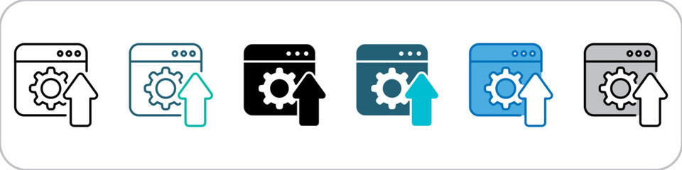 Optimization Icon Single Pack Multistyle