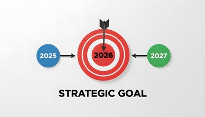 Business target marketing concept infographic vector illustration design with arrow network circle diagram