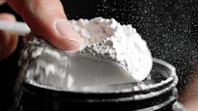 Scoop of Protein Powder - Fueling Fitness and Nutrition.