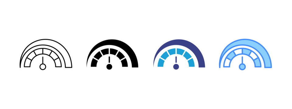 Speed   icon set multiple style collection