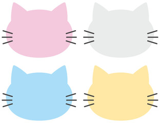 猫の顔の形のフレームセット