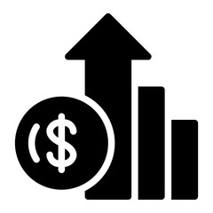 profit glyph icon