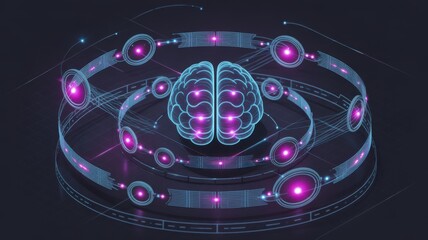 Cybernetic brain in digital environment, artificial intelligence processing