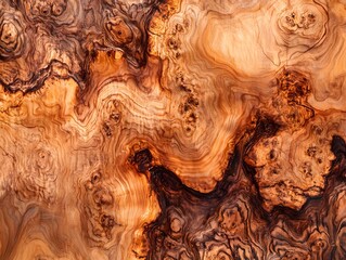 Intricate Patterns of Weathered Cherry Burl and Rustic Cedar Wood